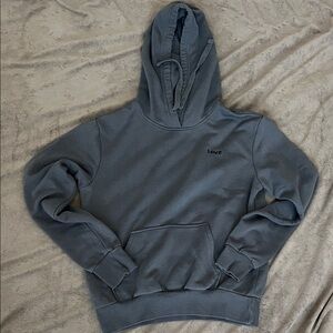 H&M Charcoal Hoodie with Love Detail